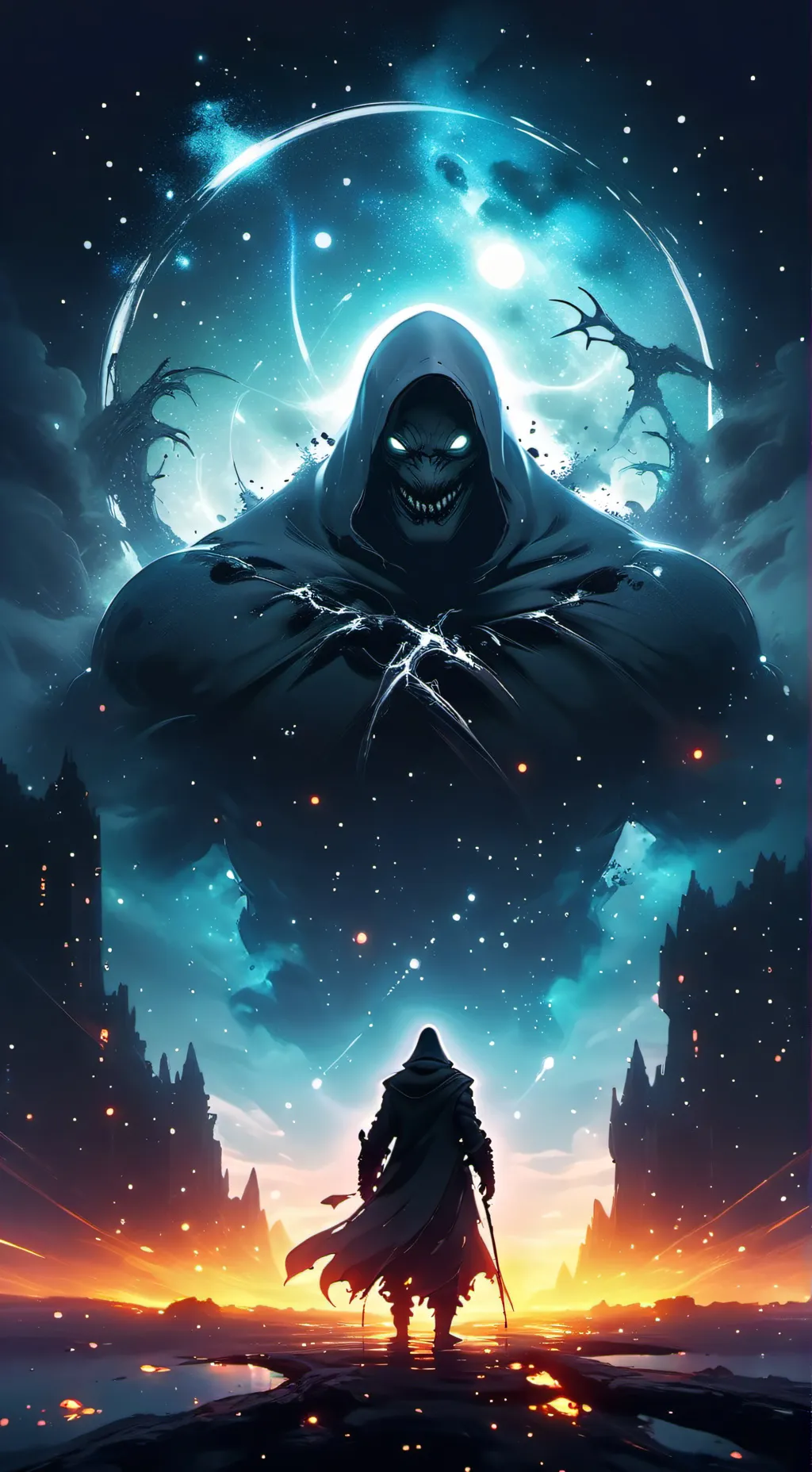 ai character: Scary monsters background