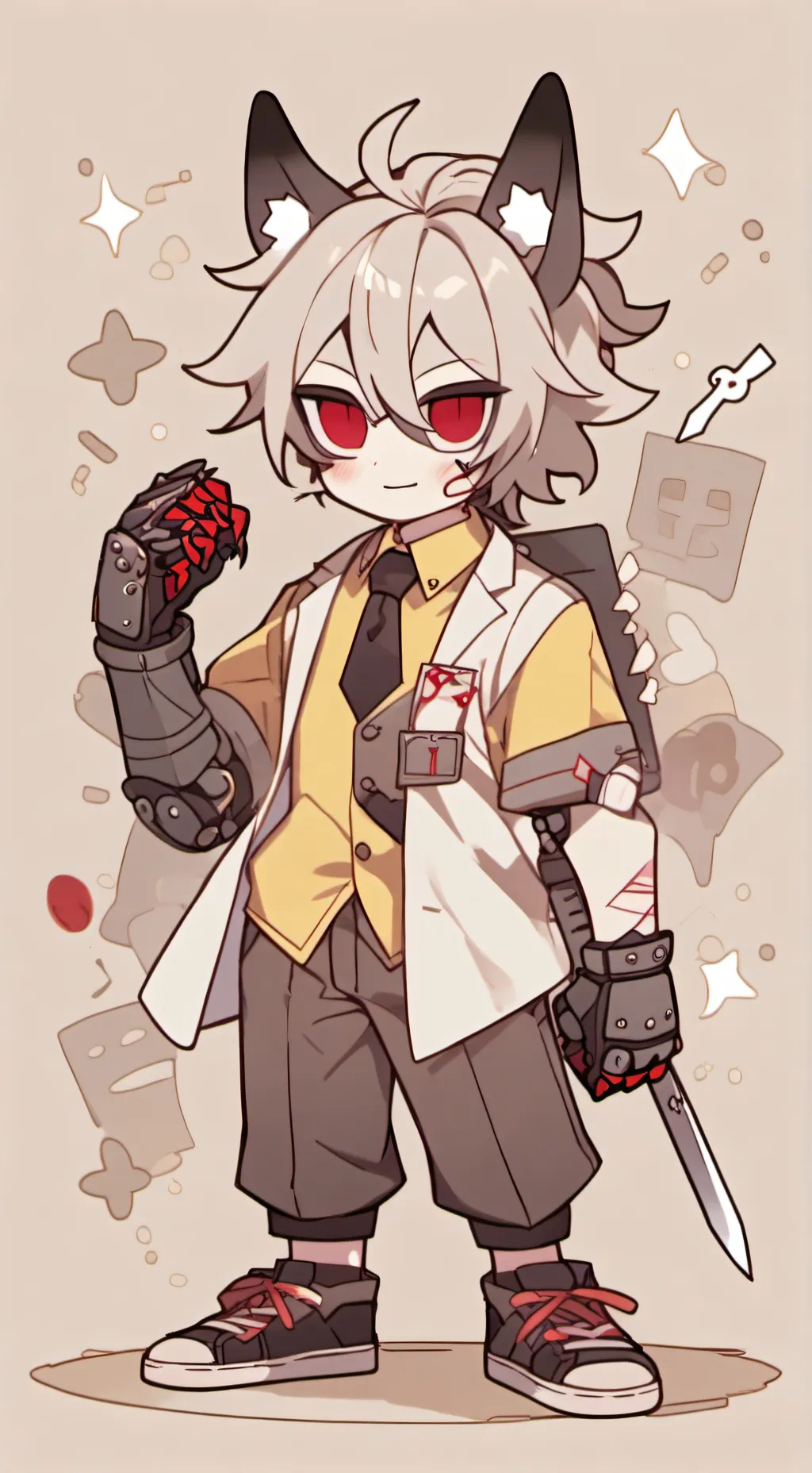 ai character: Forsaken infect au background