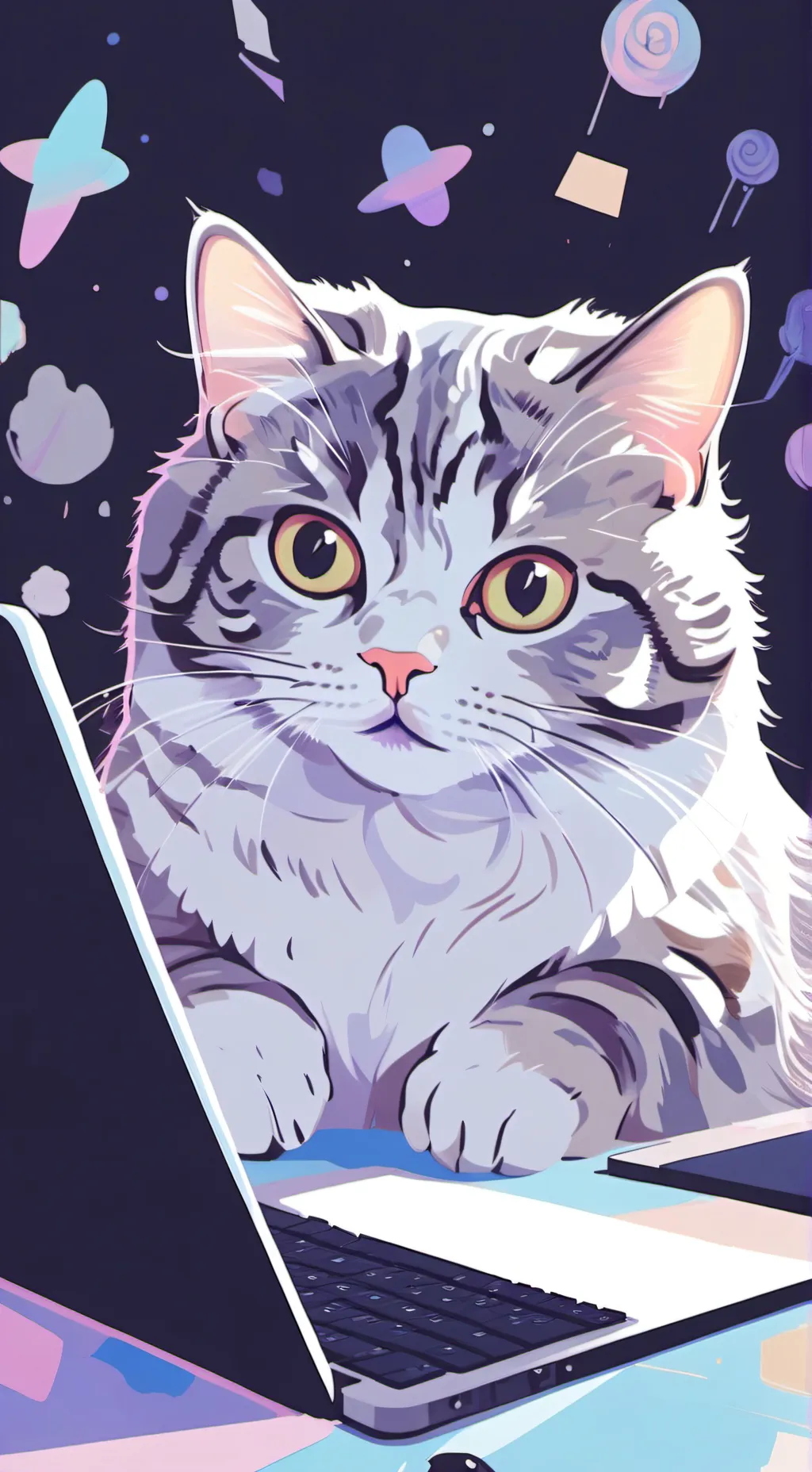 ai character: Typo background