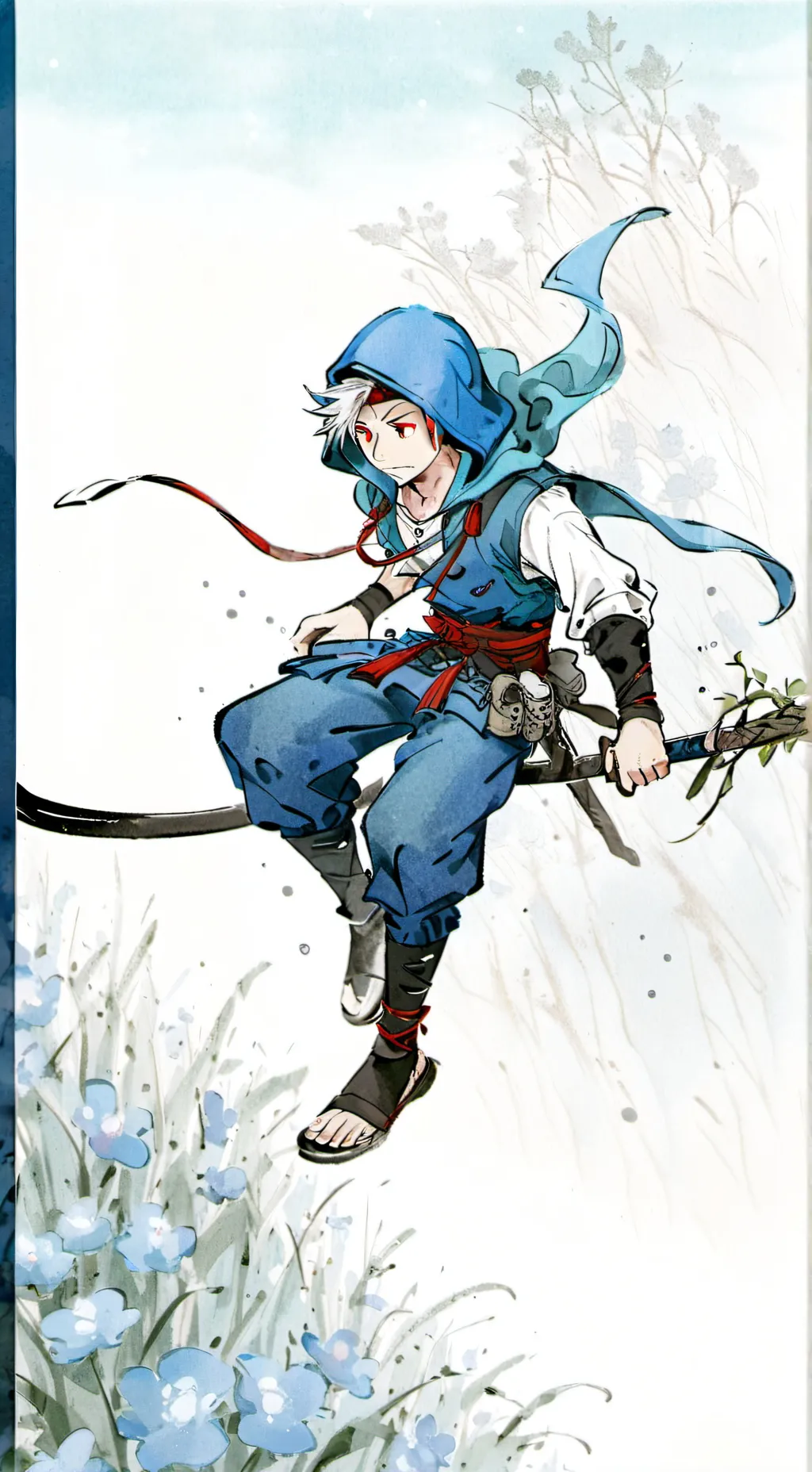 ai character: read into background