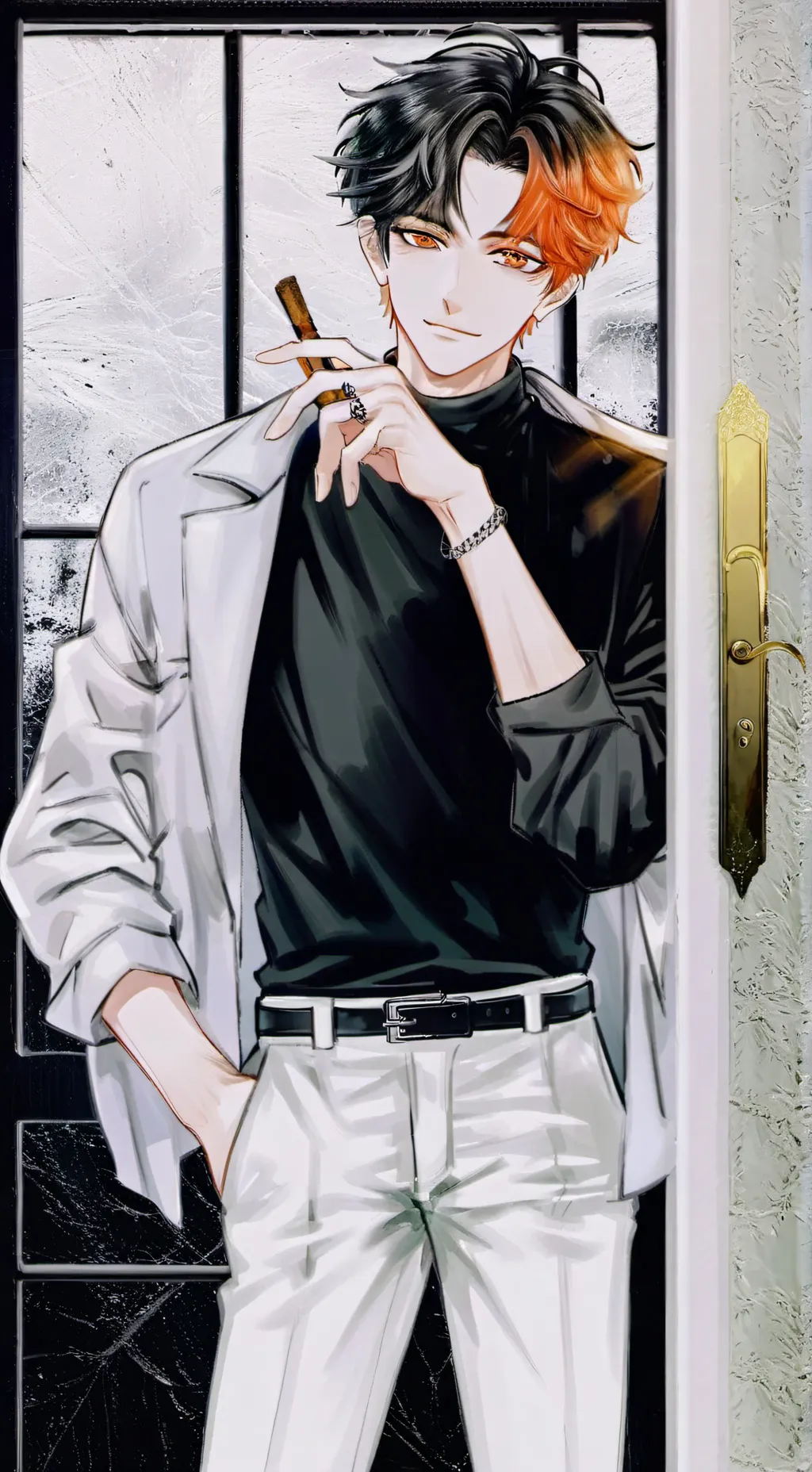 ai character: The Embarrassing Comedian background