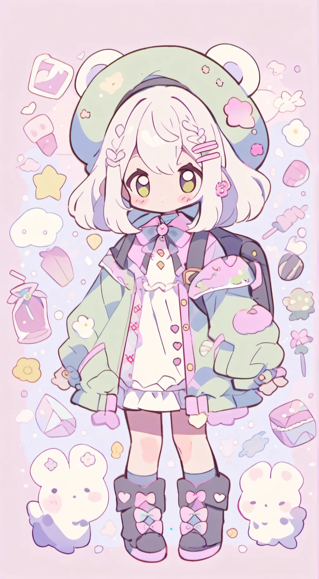 ai character: baby girl background