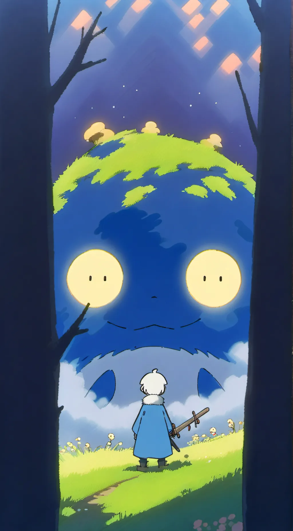 ai character: live earth  background