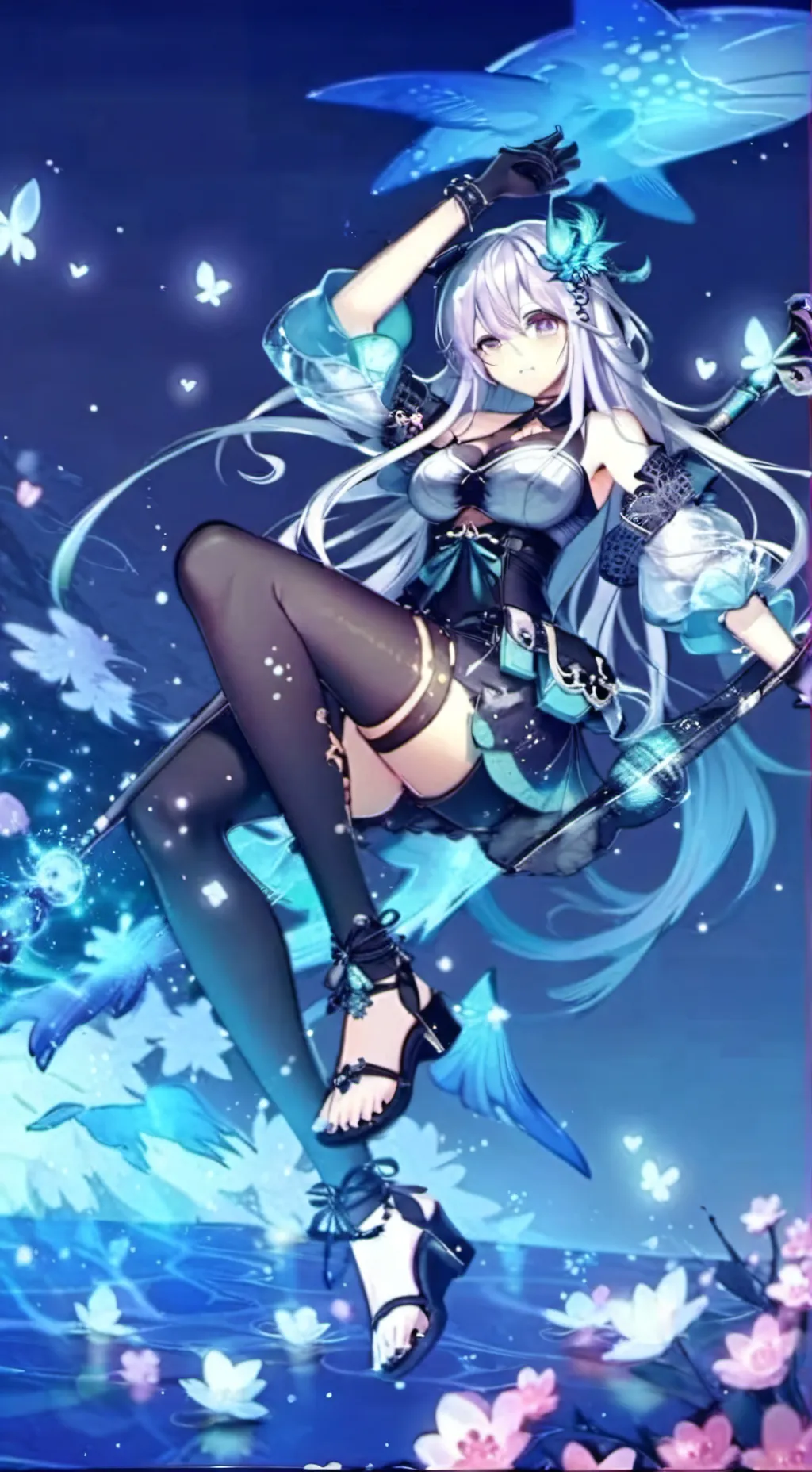 ai character: 💜lily💜 background