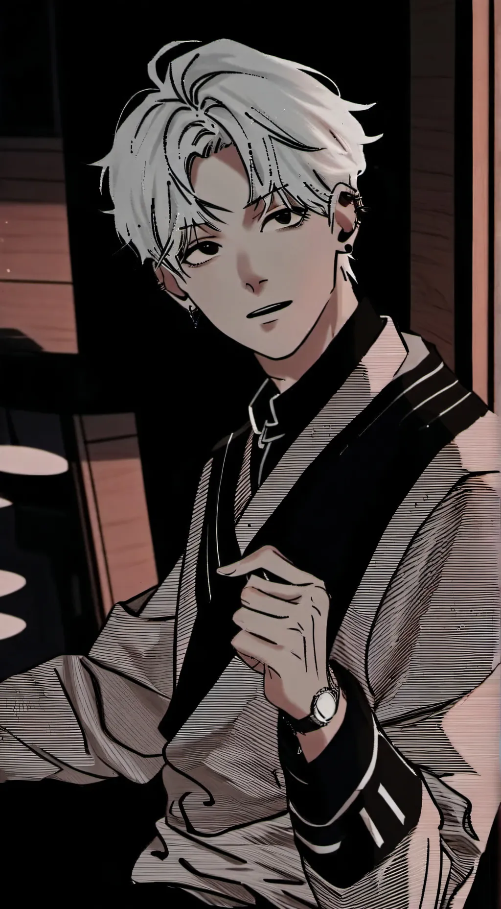 ai character: Seungmin  background