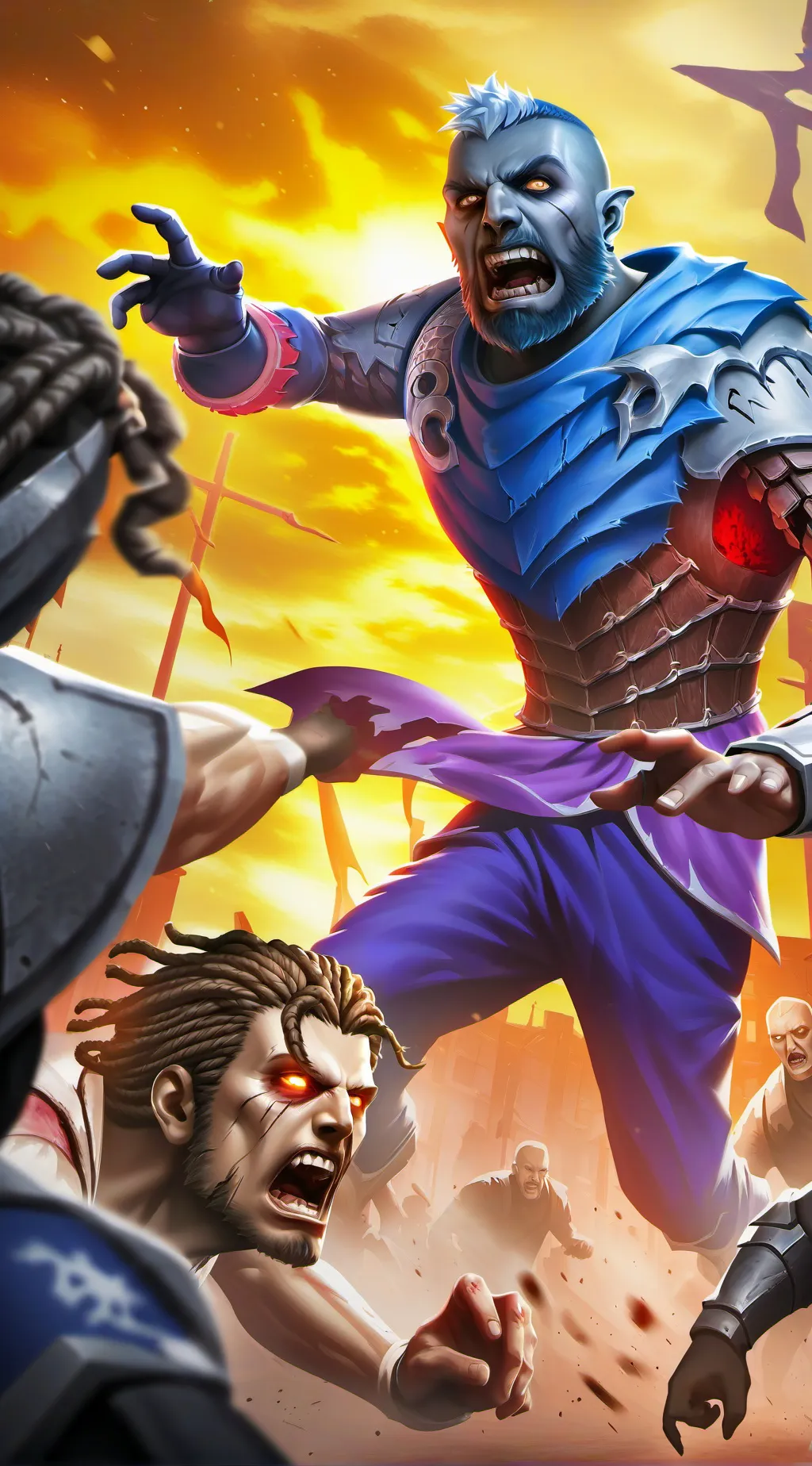 ai character: Zombie 4 Theres Den Seb Ben Mal Mk Mahicahi background