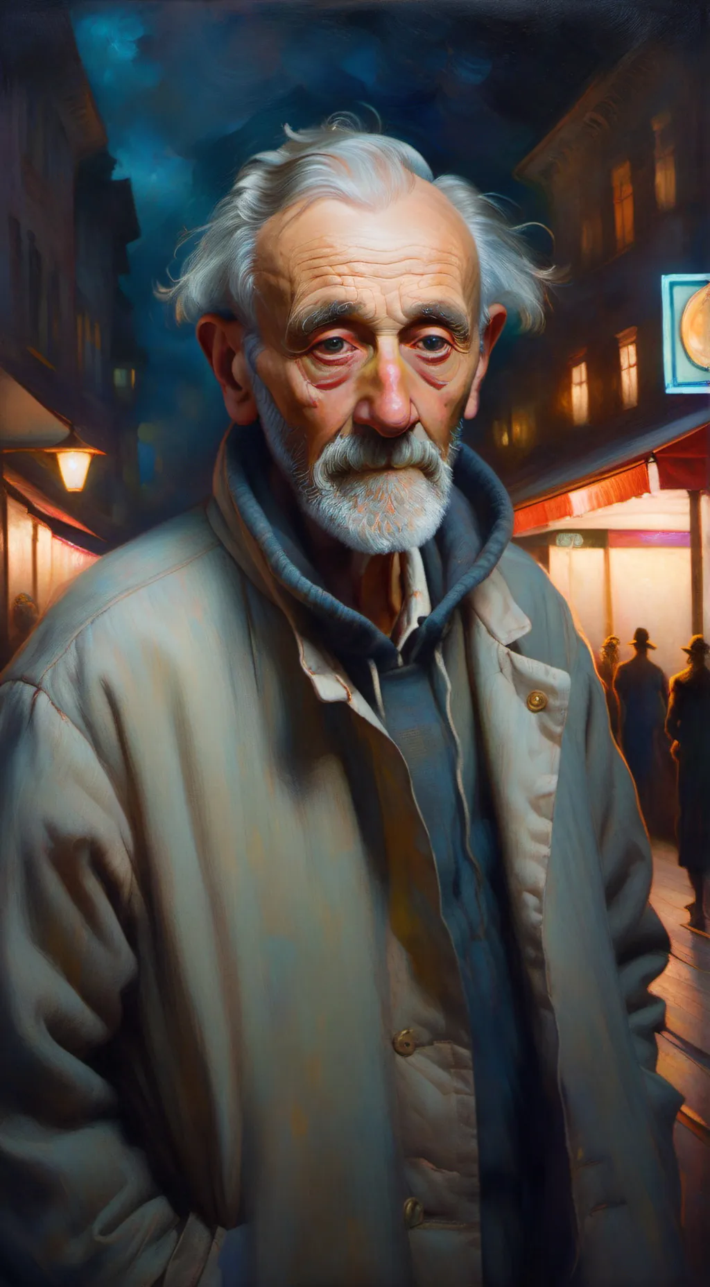 ai character: GO AWAY U CREEP!! background