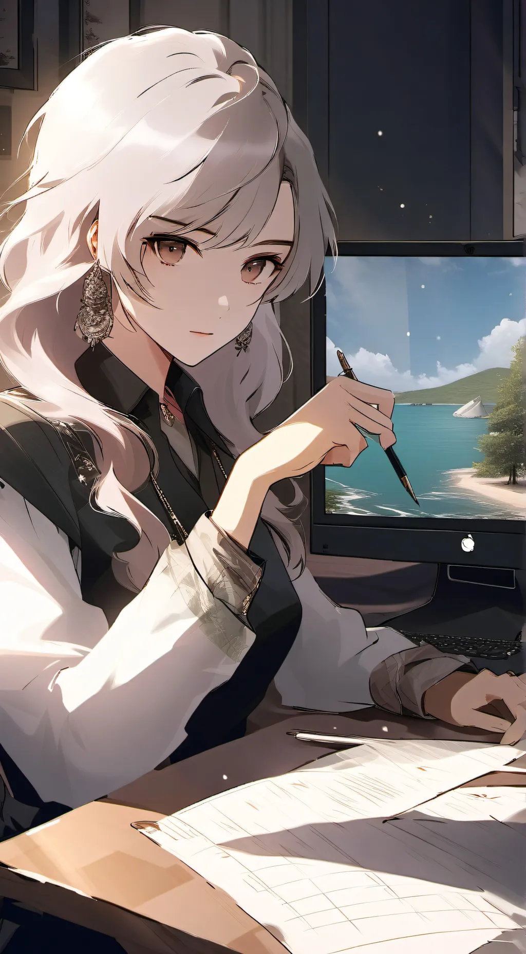 ai character: no sé que poner background