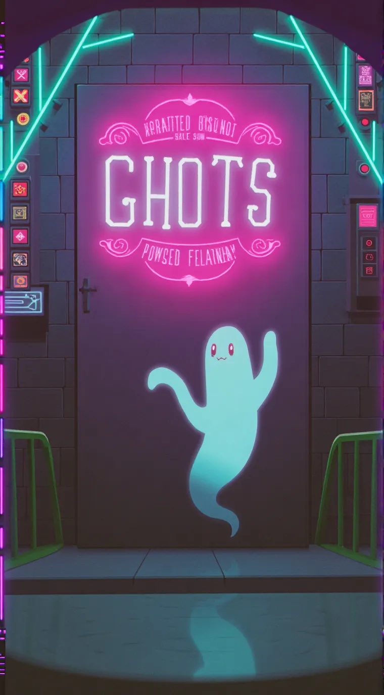ai character: ghost town  background