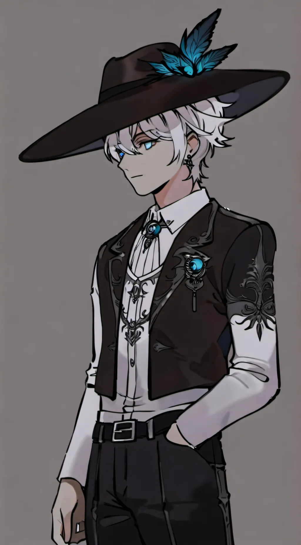 ai character: Doublefedora #4 background