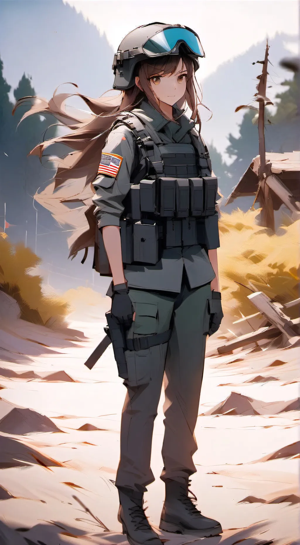 ai character: Lt. Emily Wattson background