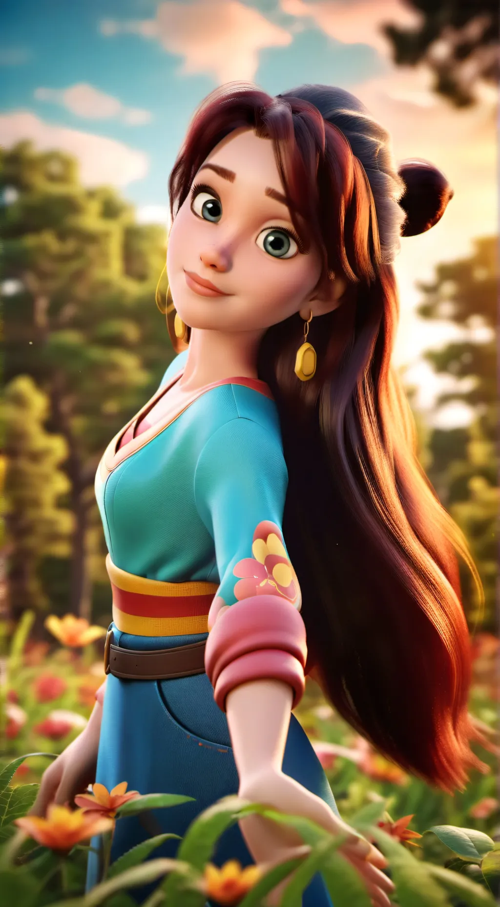 ai character: Hermione  background