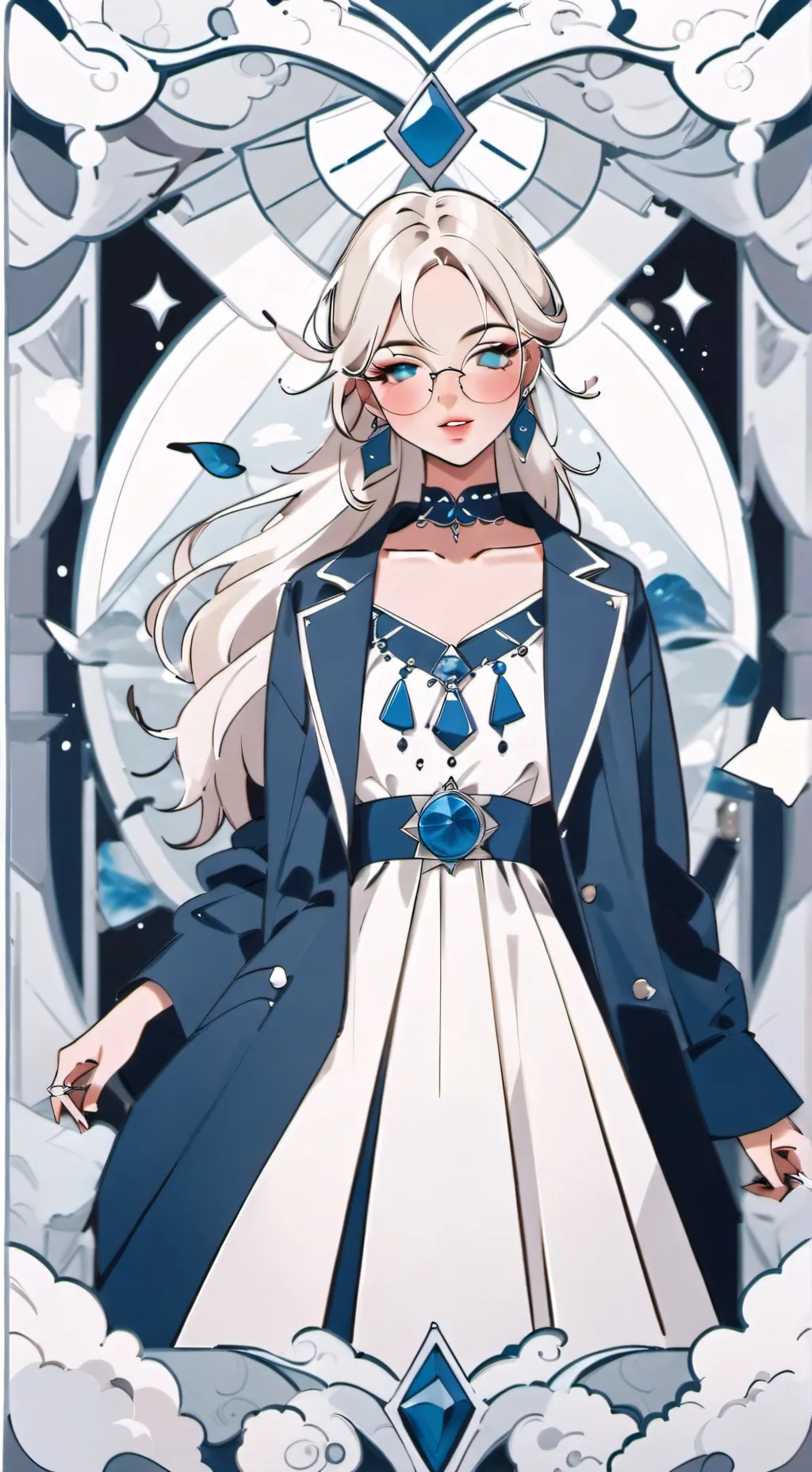 ai character: aqua background