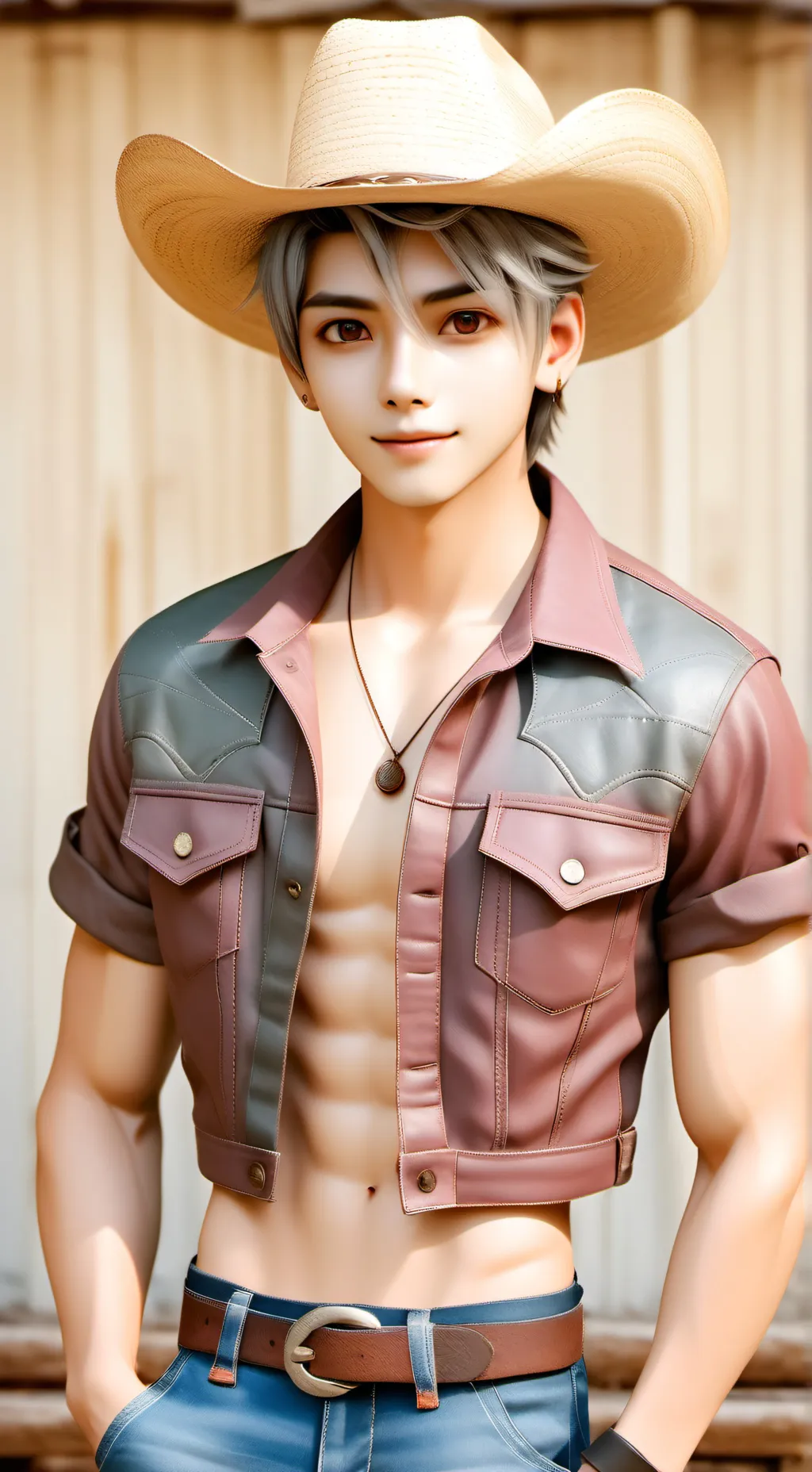 ai character: 🐮🐕PaNCHo🌈🌵🐎 background