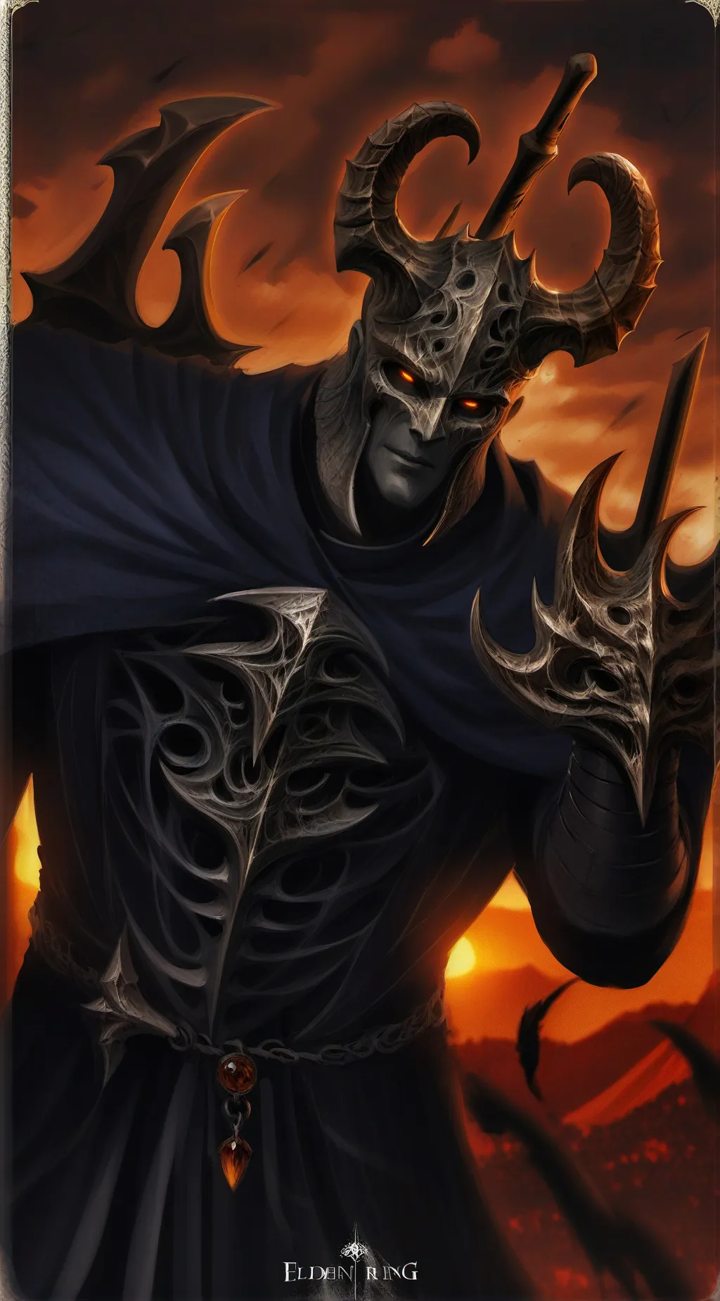 ai character: satan  background