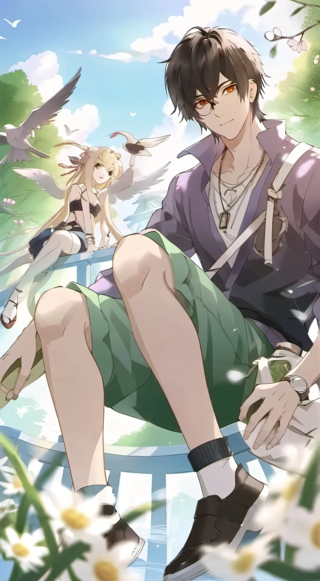 ai character: the swapped au day background