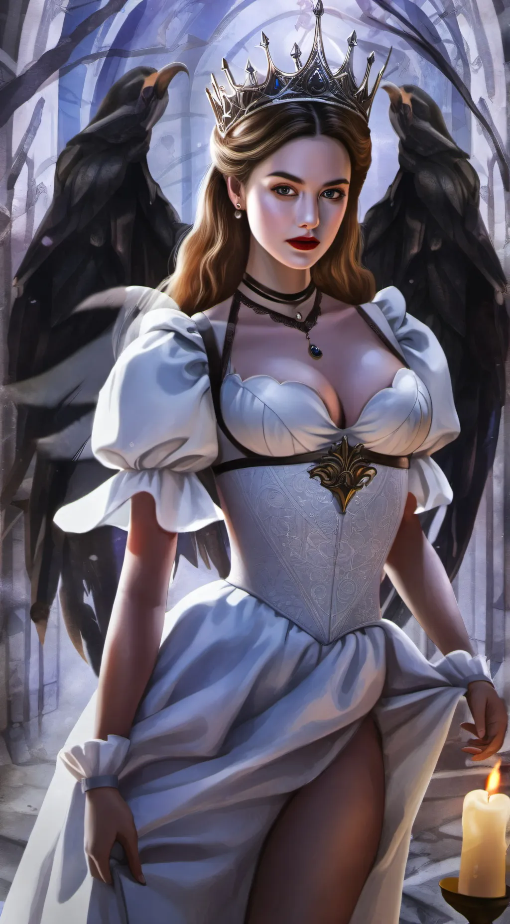 ai character: Queen Solara background