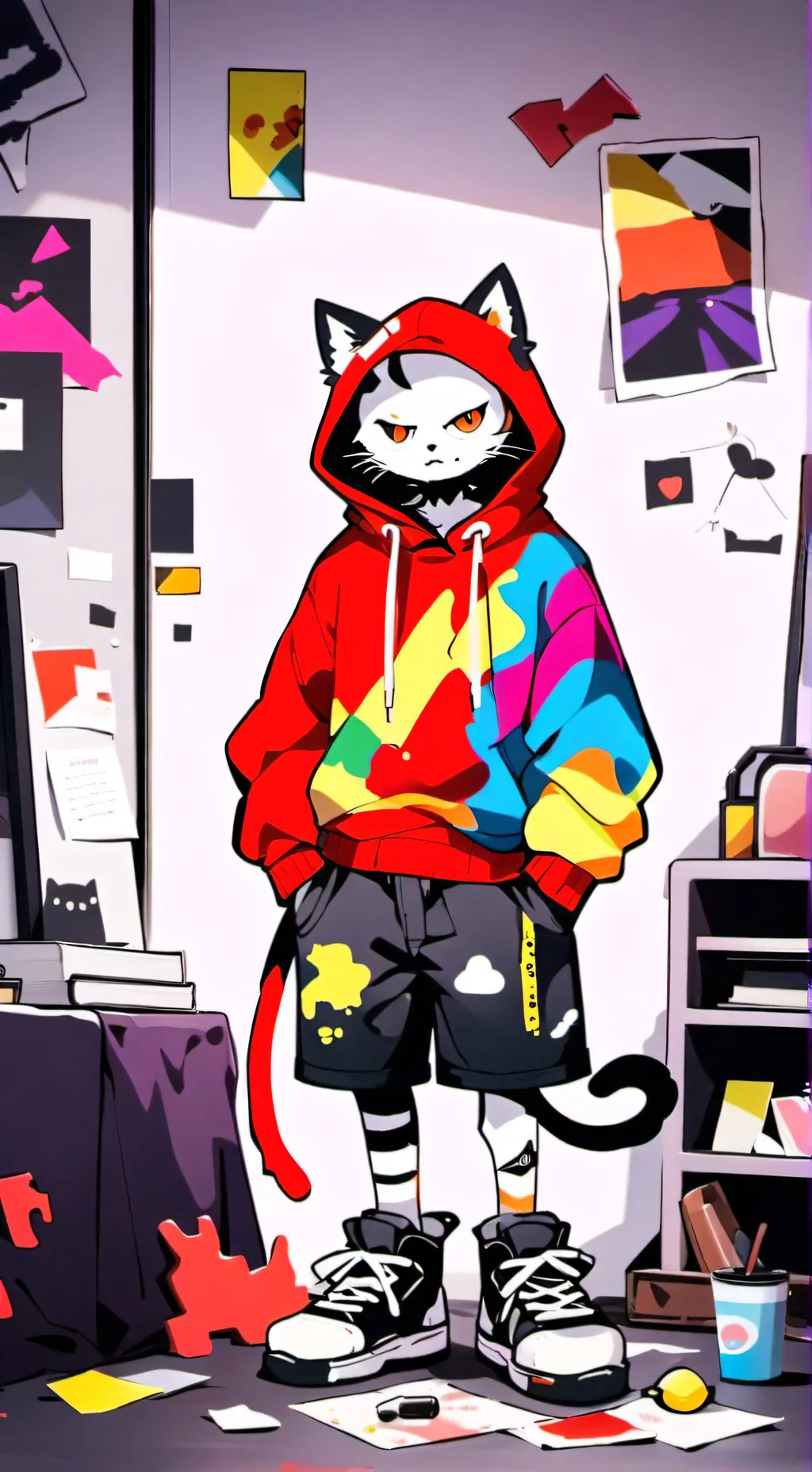 ai character: Kat(dw oc) background