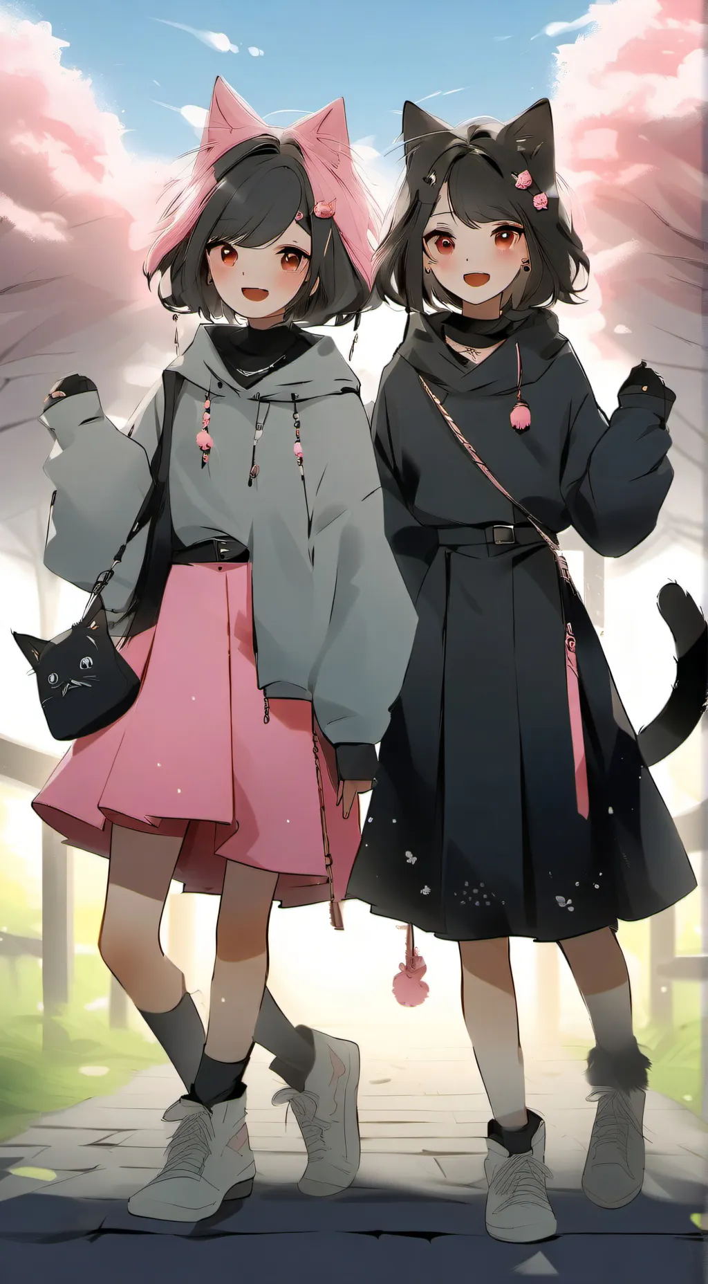 ai character:  mha uwu cat oh background