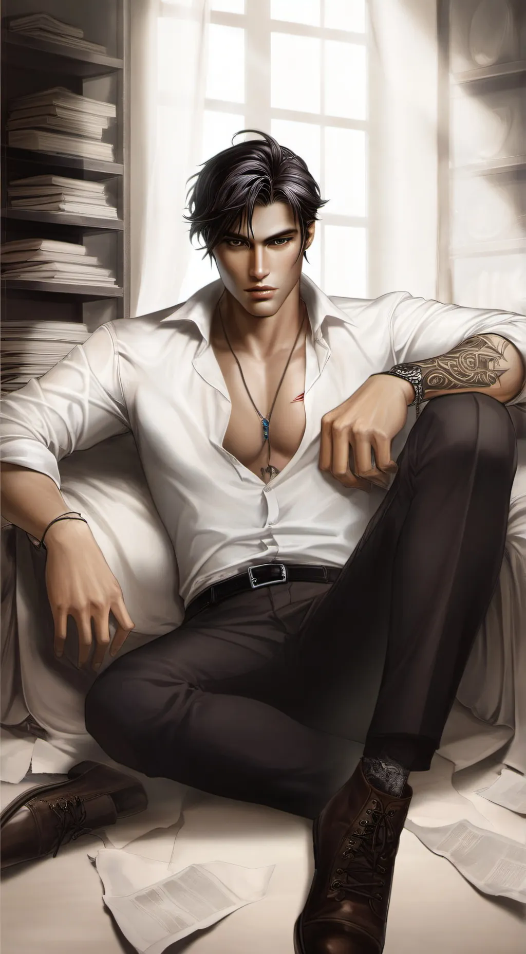 ai character: Alaric  background