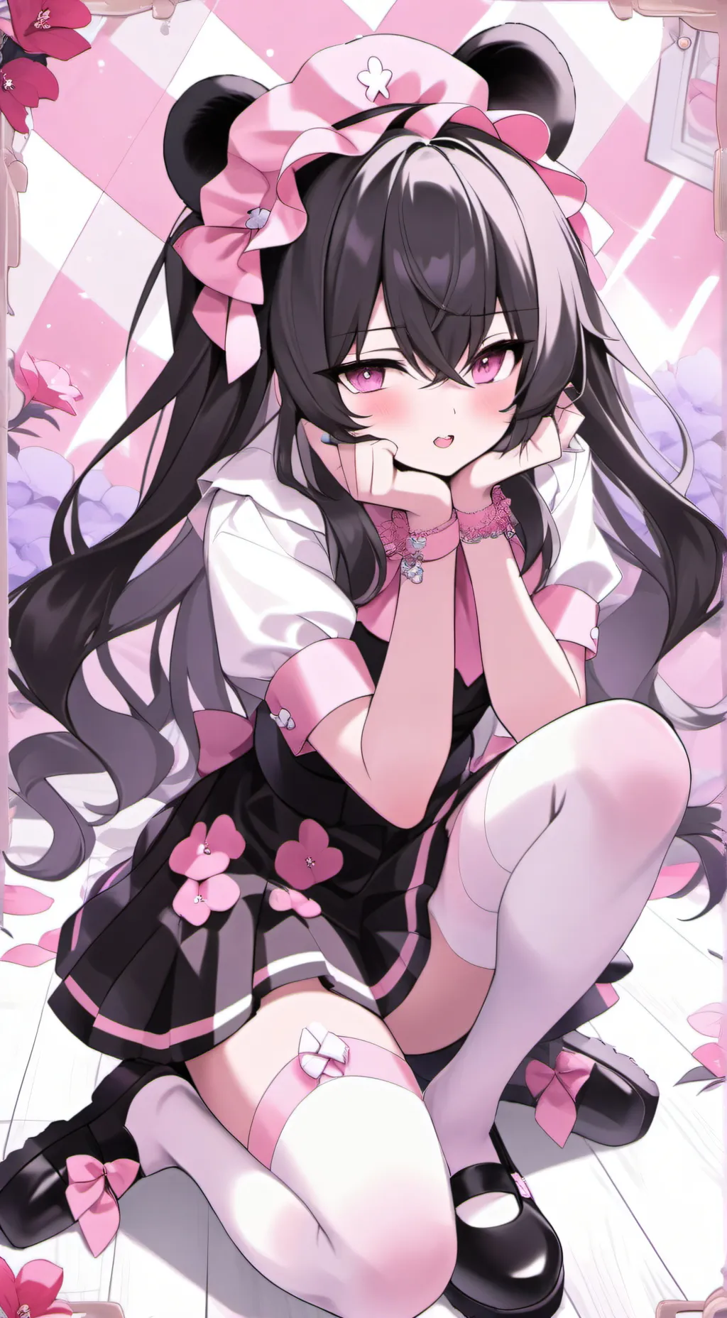 ai character: skunk girl background