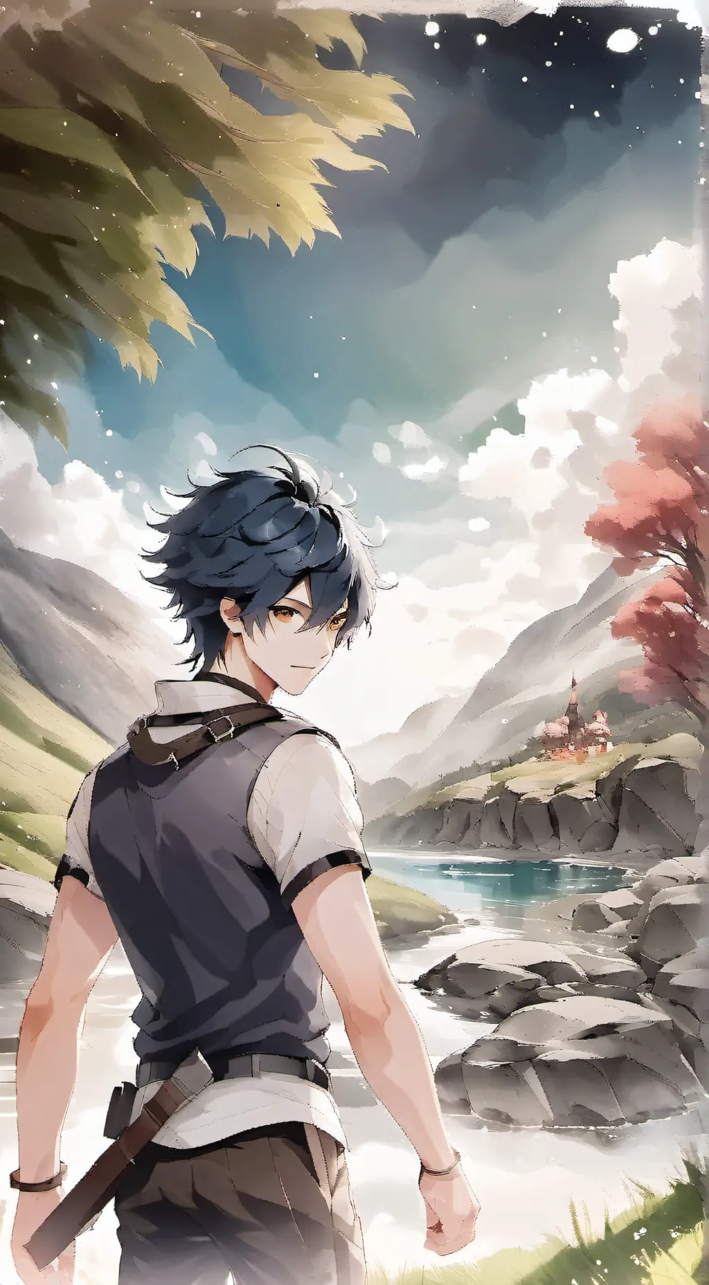 ai character: The normal day background