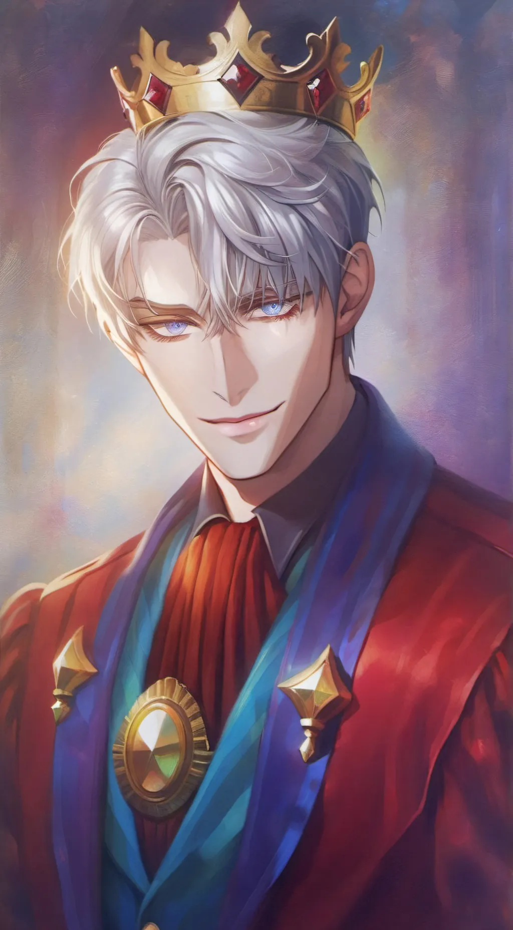 ai character: Jest Hearts background