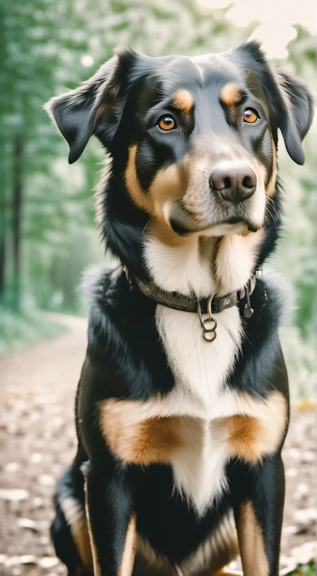 ai character: My dog: Austin  background