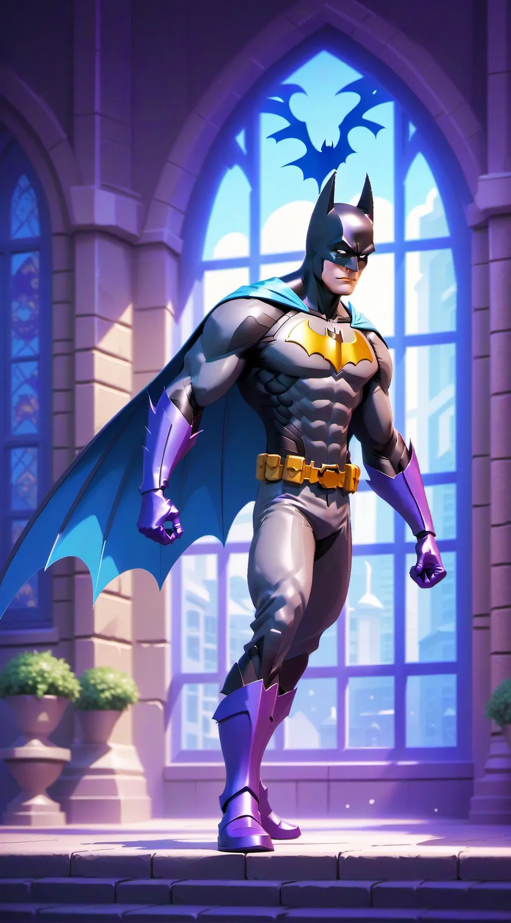 ai character: super bat man background