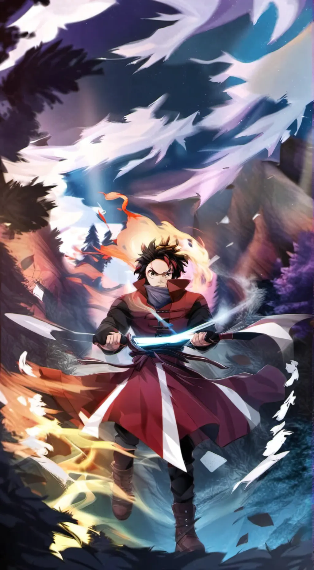 ai character: kny background