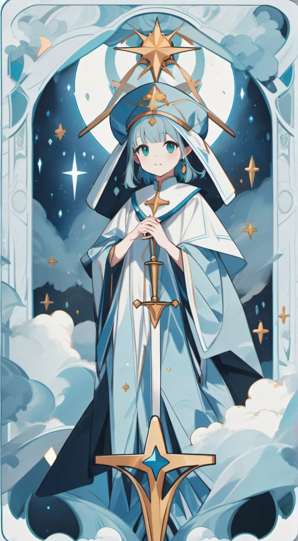 ai character: 呜呜 background