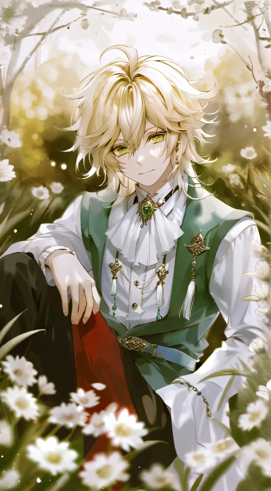 ai character: julian 💙 background