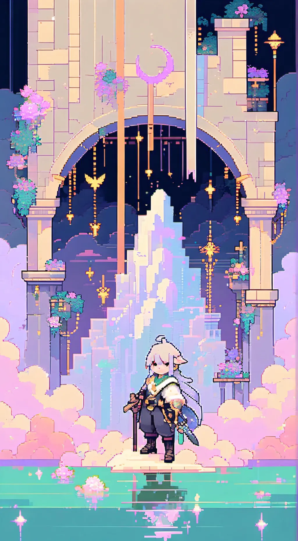 ai character: InfiniteDendrogram background