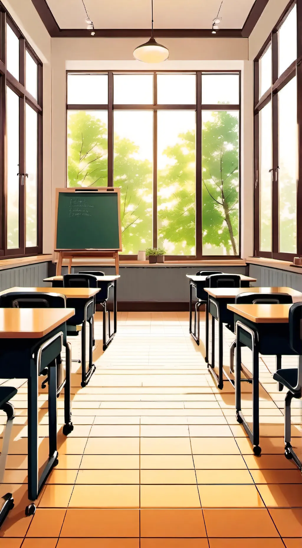 ai character: MHA classroom background