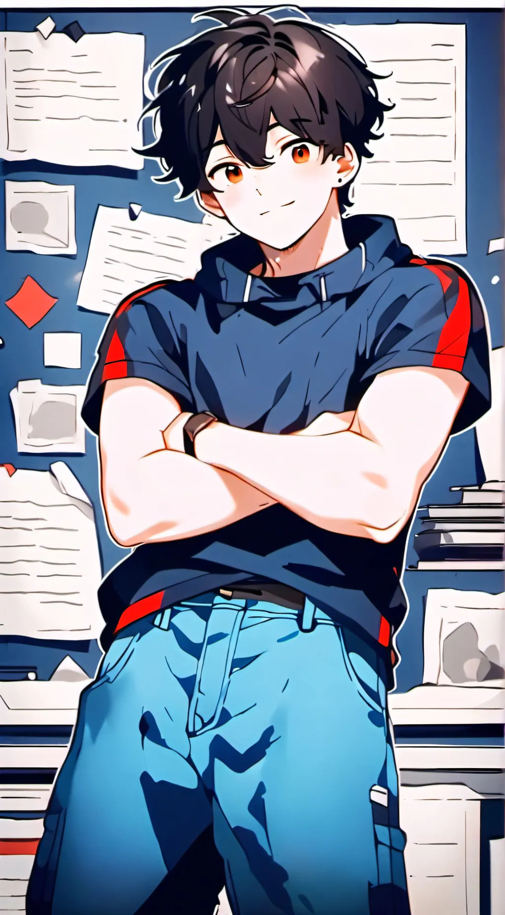 ai character: Louis  background