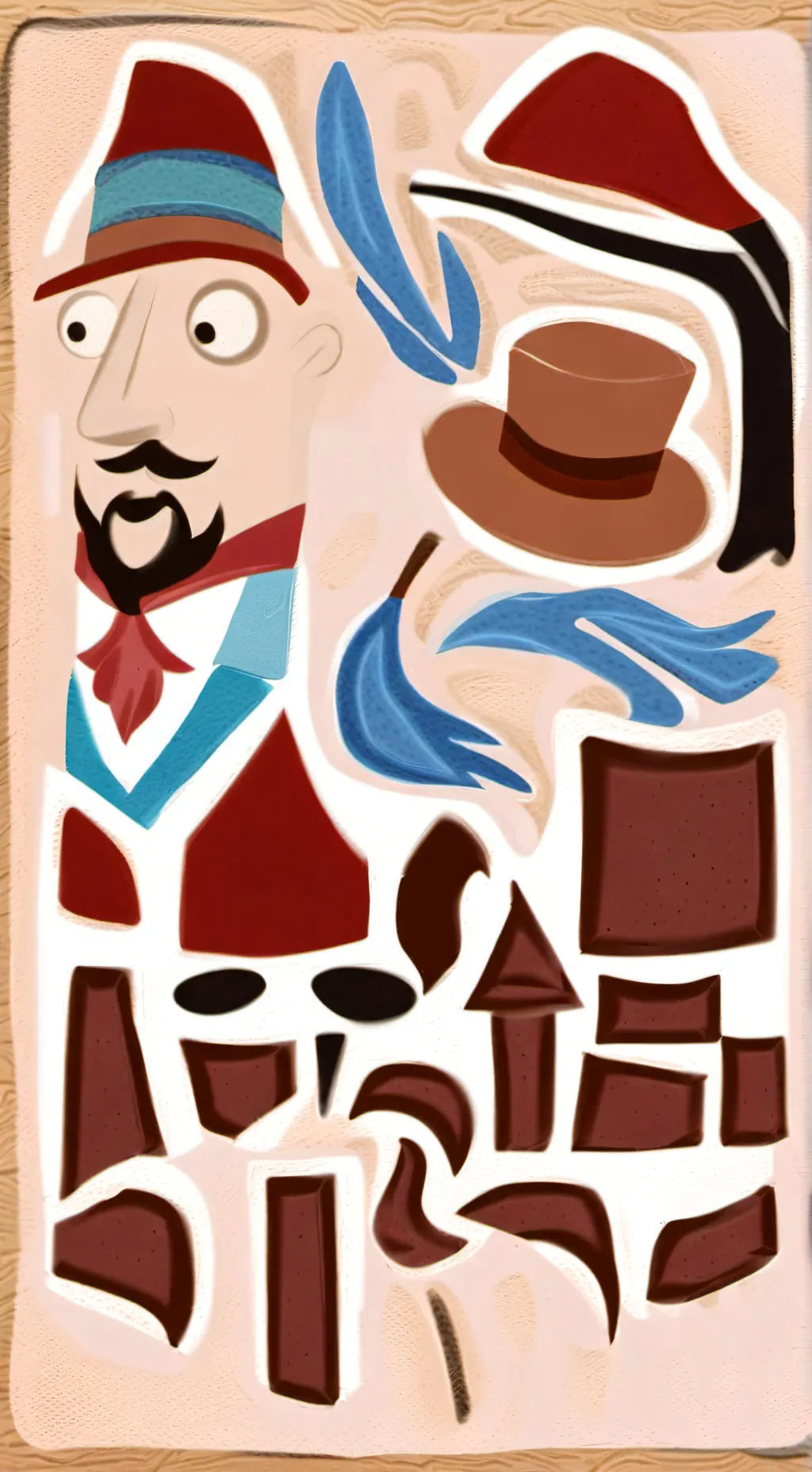 ai character: goob and scrap background