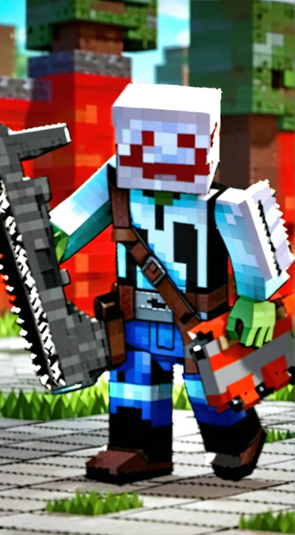 ai character: Blockbound background