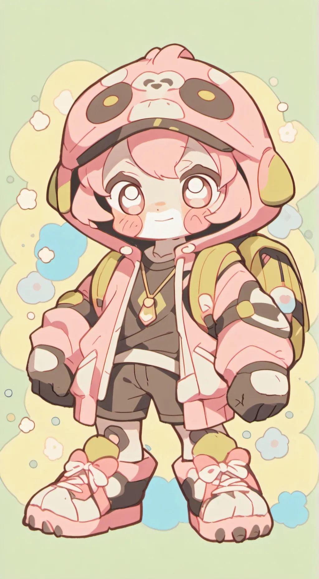 ai character: mbeachy background