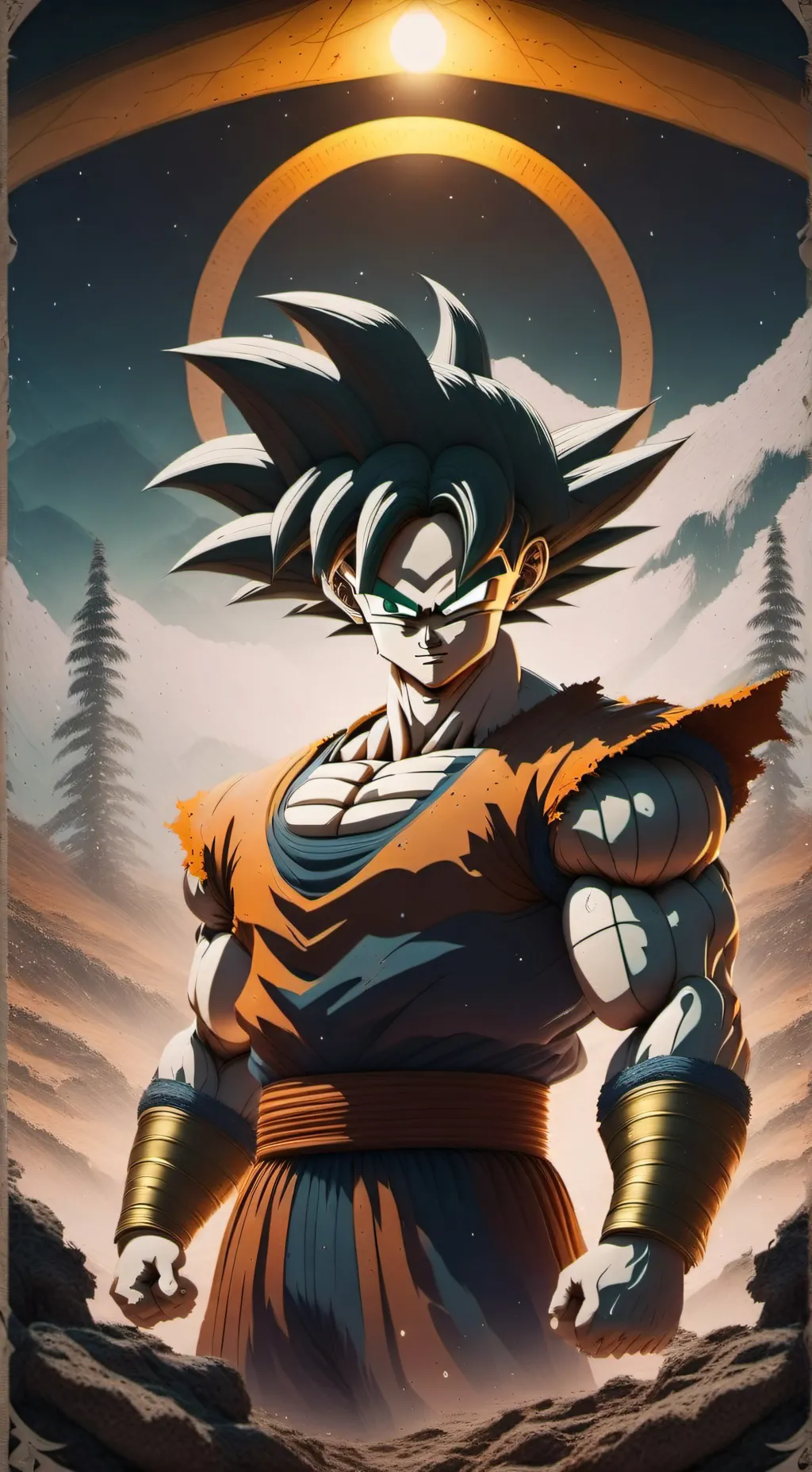 ai character: dragon ball super  background
