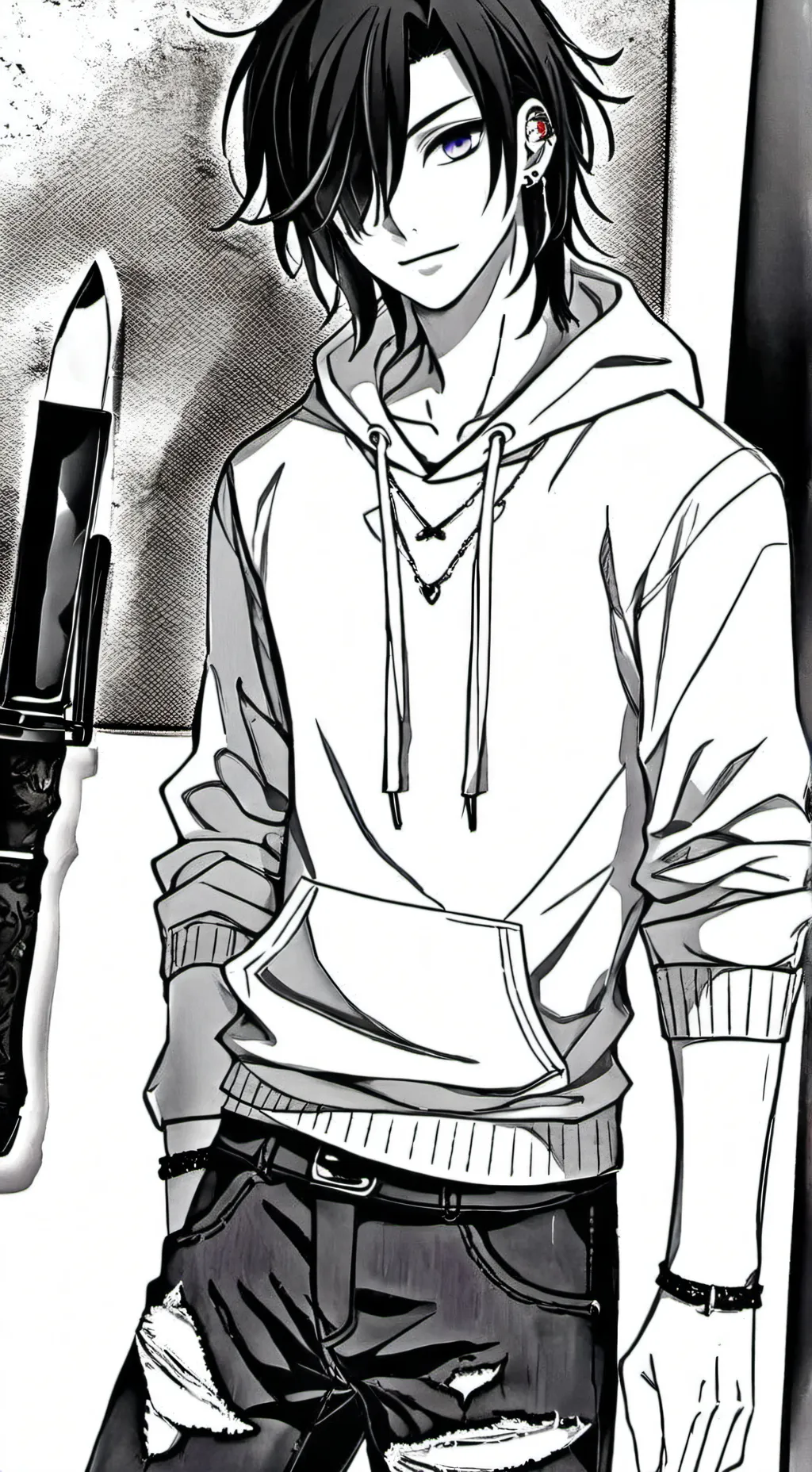 ai character: Jeff the killer background