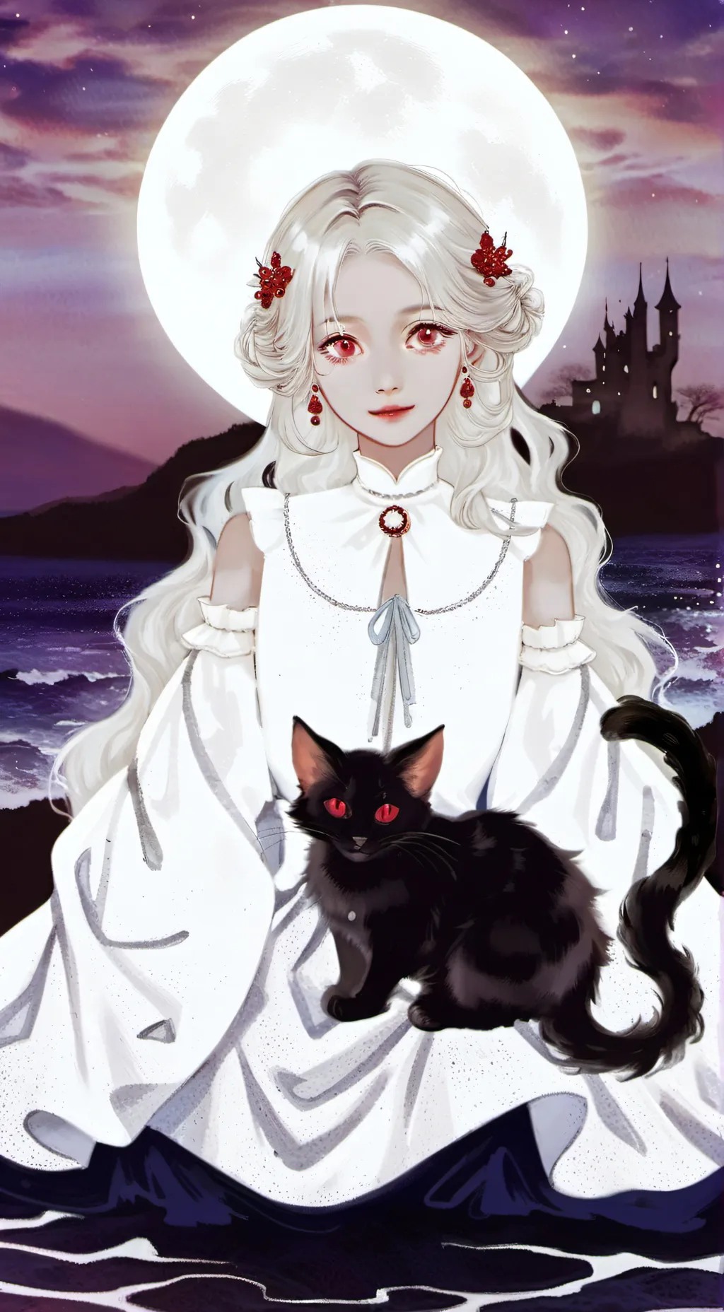 ai character: Luna background