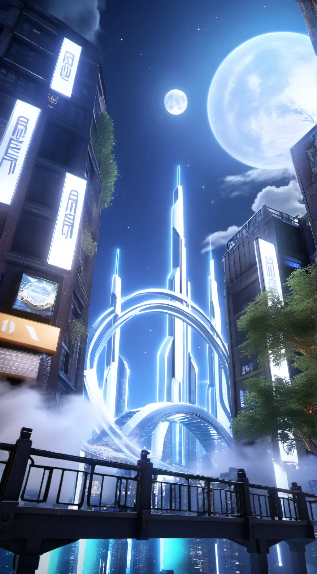 ai character: modern world magic background