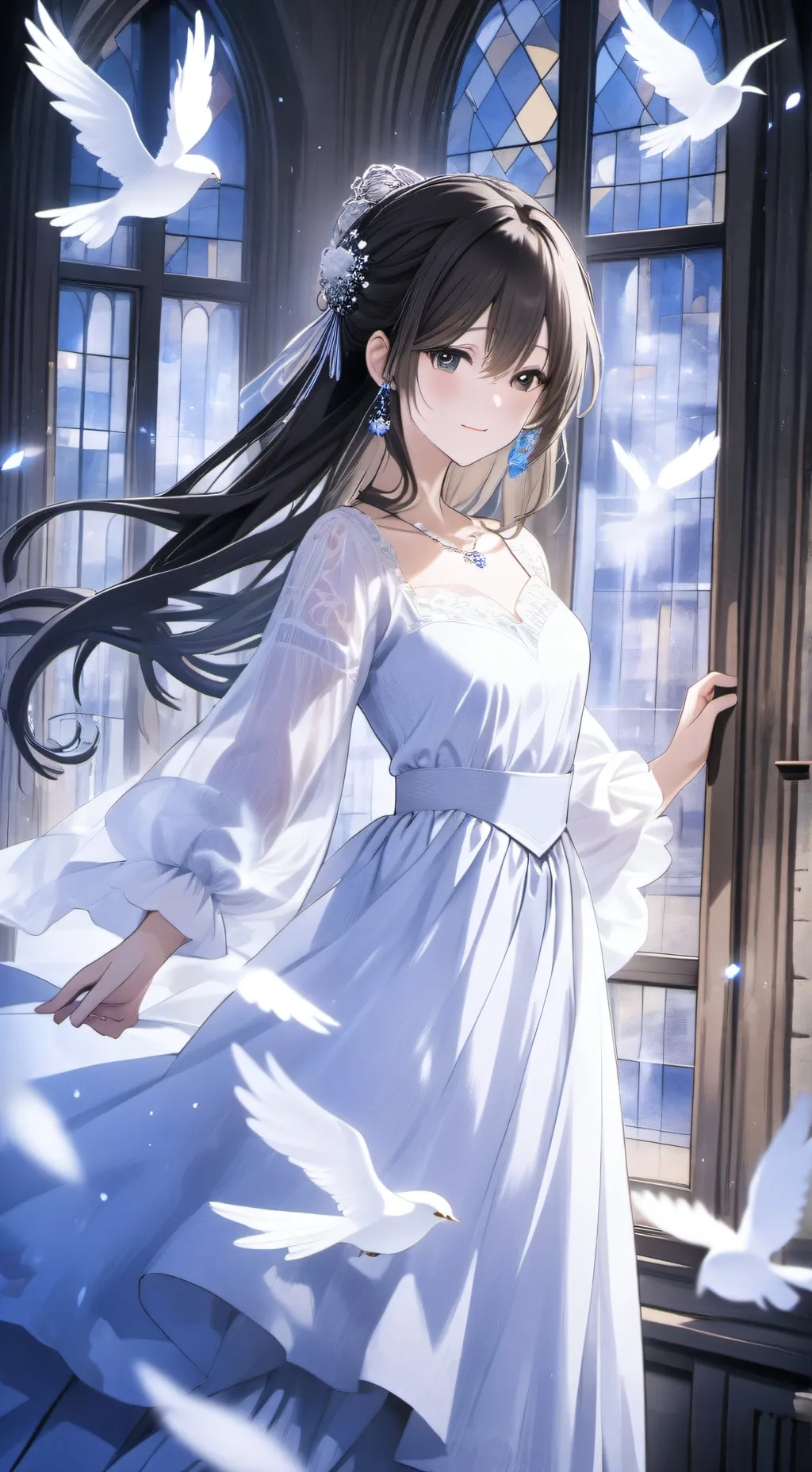 ai character: famille hanté  background