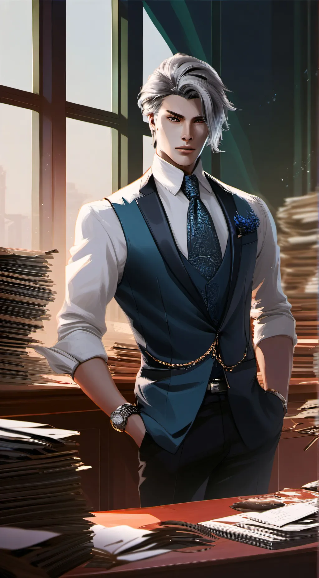 ai character: Andrey  background