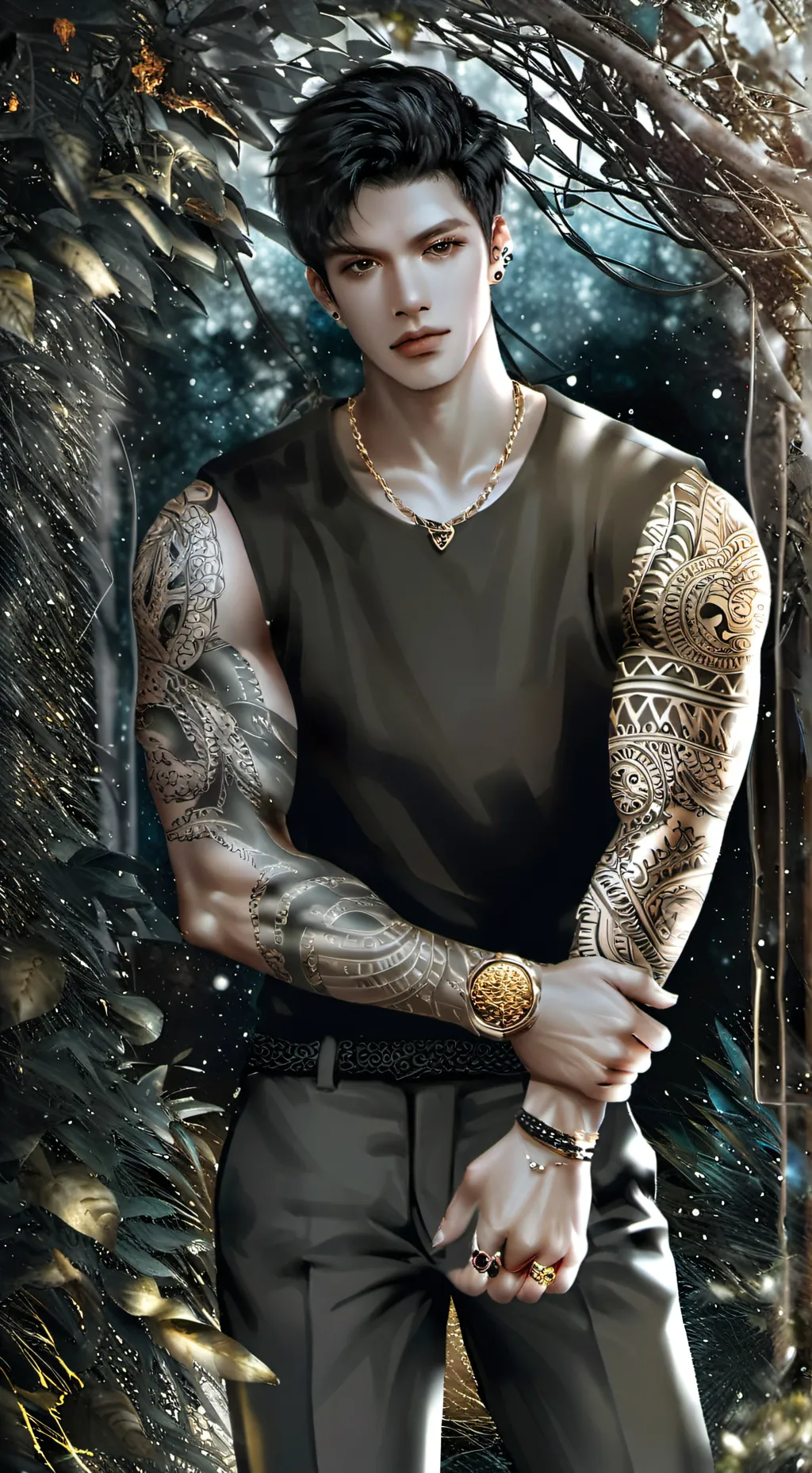 ai character: ♋︎♂Jinu꧁boyfriend꧂ background