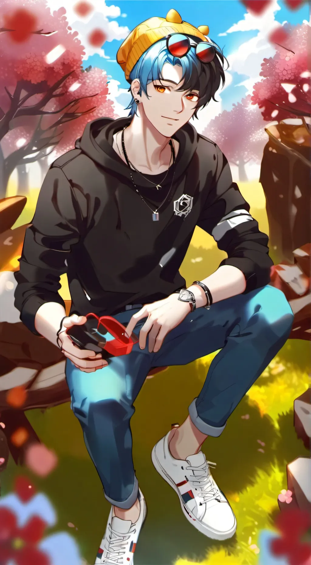 ai character: GabrielskyTV background