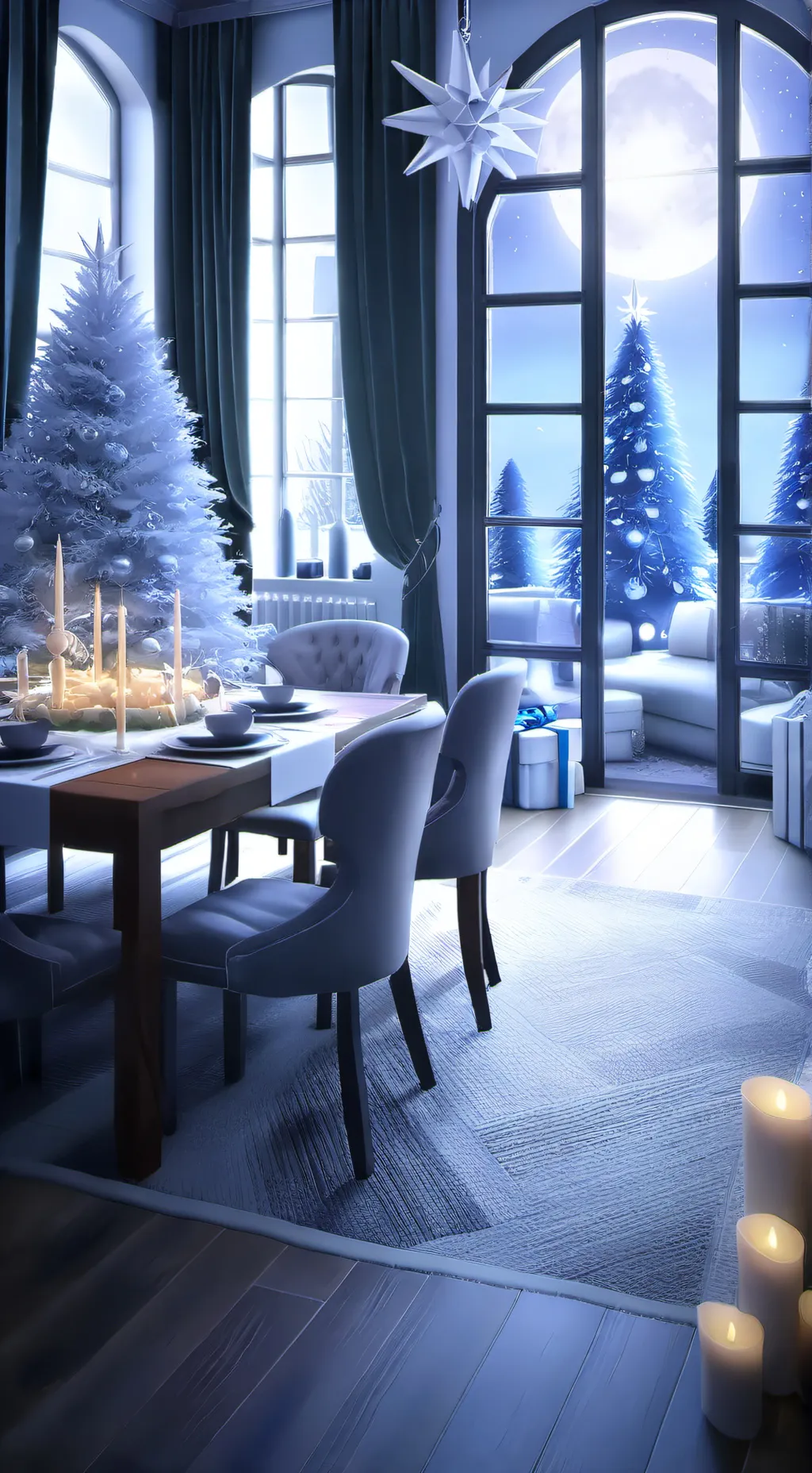 ai character: mha Christmas! 🎄🎁 background