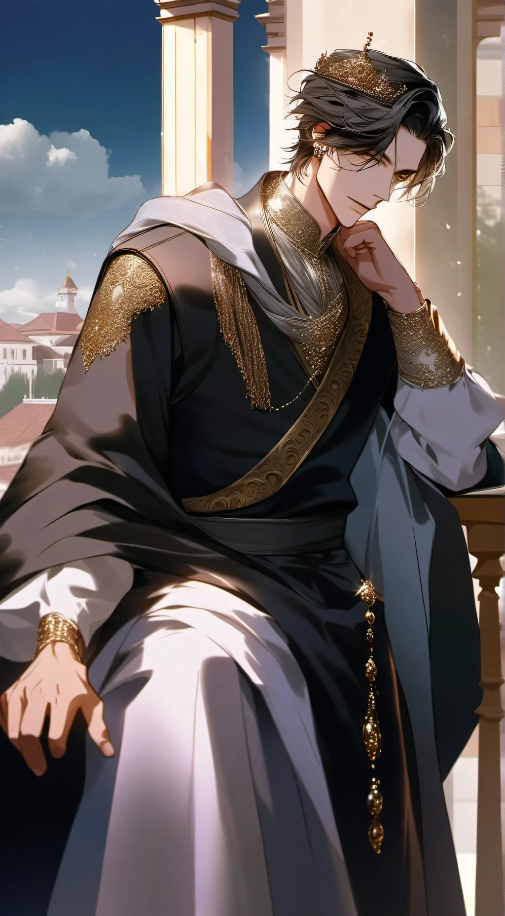 ai character: prince ✨Arlo ✨ background