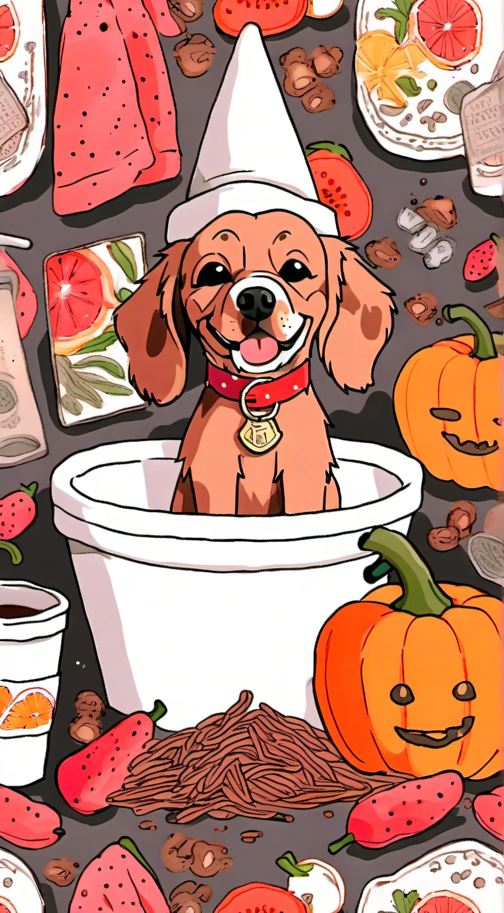 ai character: dogday poops background