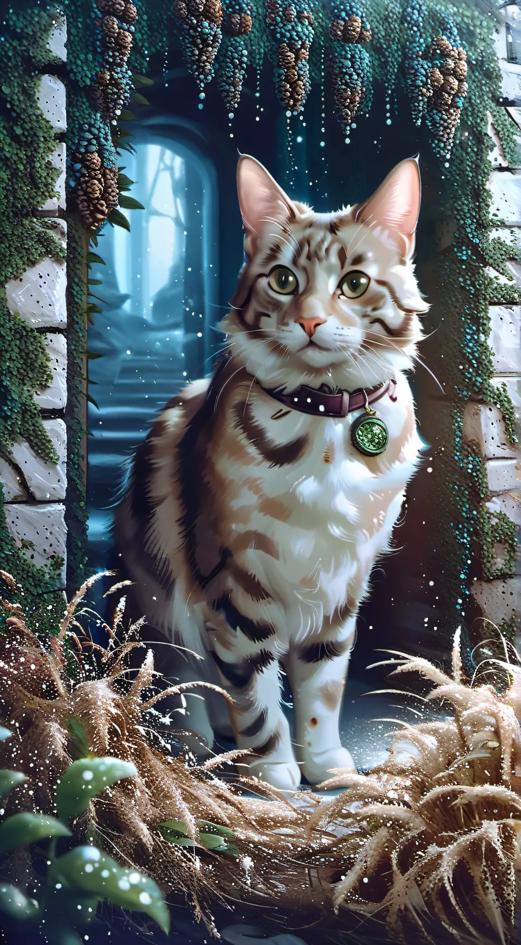 ai character: Wizard Cat background